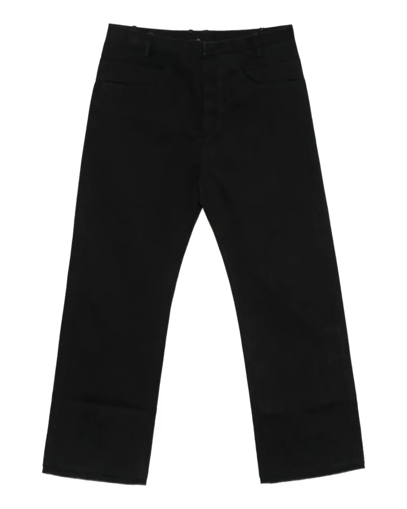 Label Under Construction Hose mit geradem Bein - Schwarz Schwarz