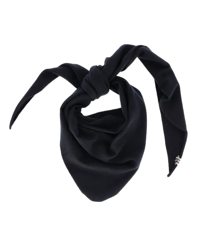 extreme cashmere Witch triangular scarf - Schwarz Schwarz