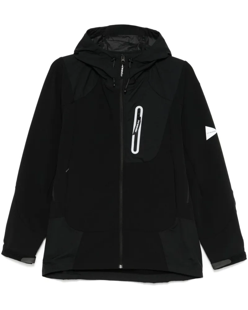 and wander Jacke mit Kapuze - Schwarz Schwarz