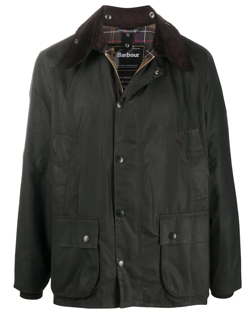 Barbour Bedale' Jacke mit Druckknöpfen - Braun Braun