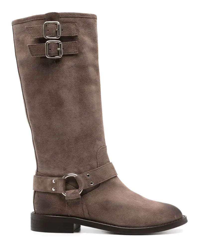 Via Roma 15 Stiefel aus Wildleder - Braun Braun