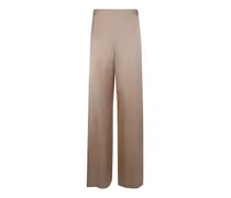 Satinhose mit geradem Bein - Nude