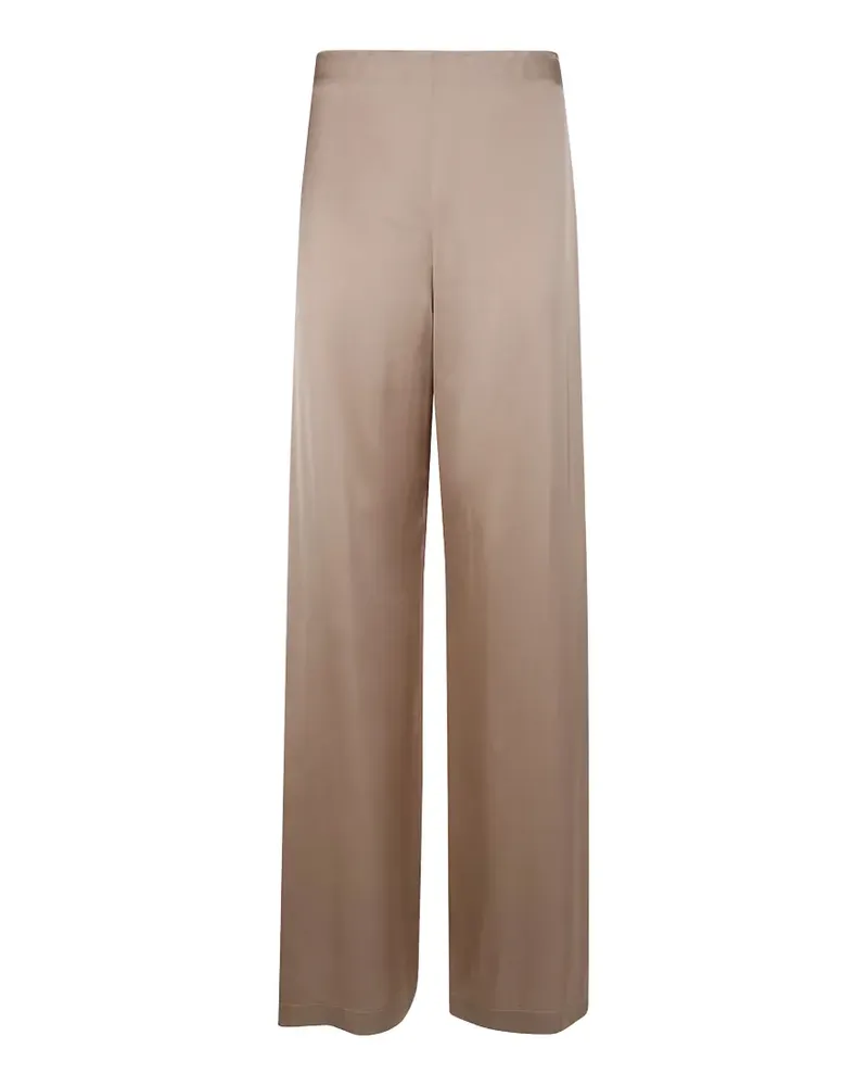 Blumarine straight-leg satin trousers - Nude Nude