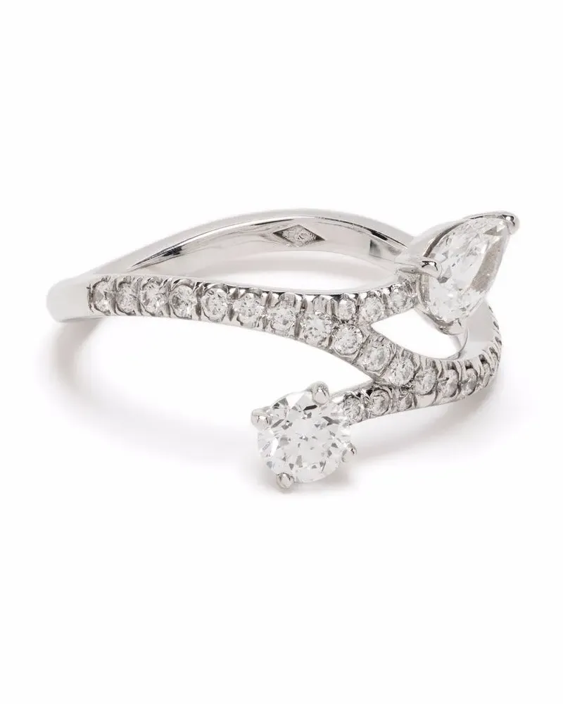 Loyal.e Paris Toi+Moi Toujours aus 18kt recyceltem Weißgold mit Diamant - Silber Silber