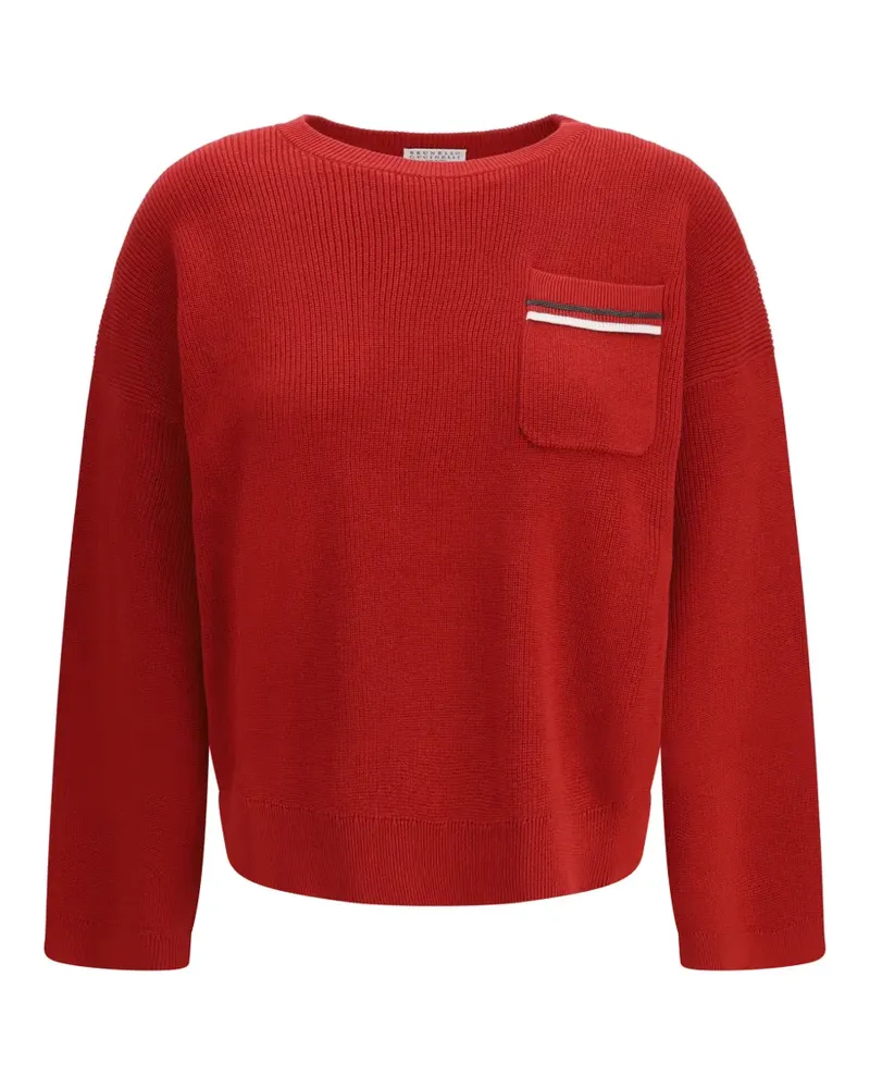 Brunello Cucinelli patch-pocket sweater - Rot Rot
