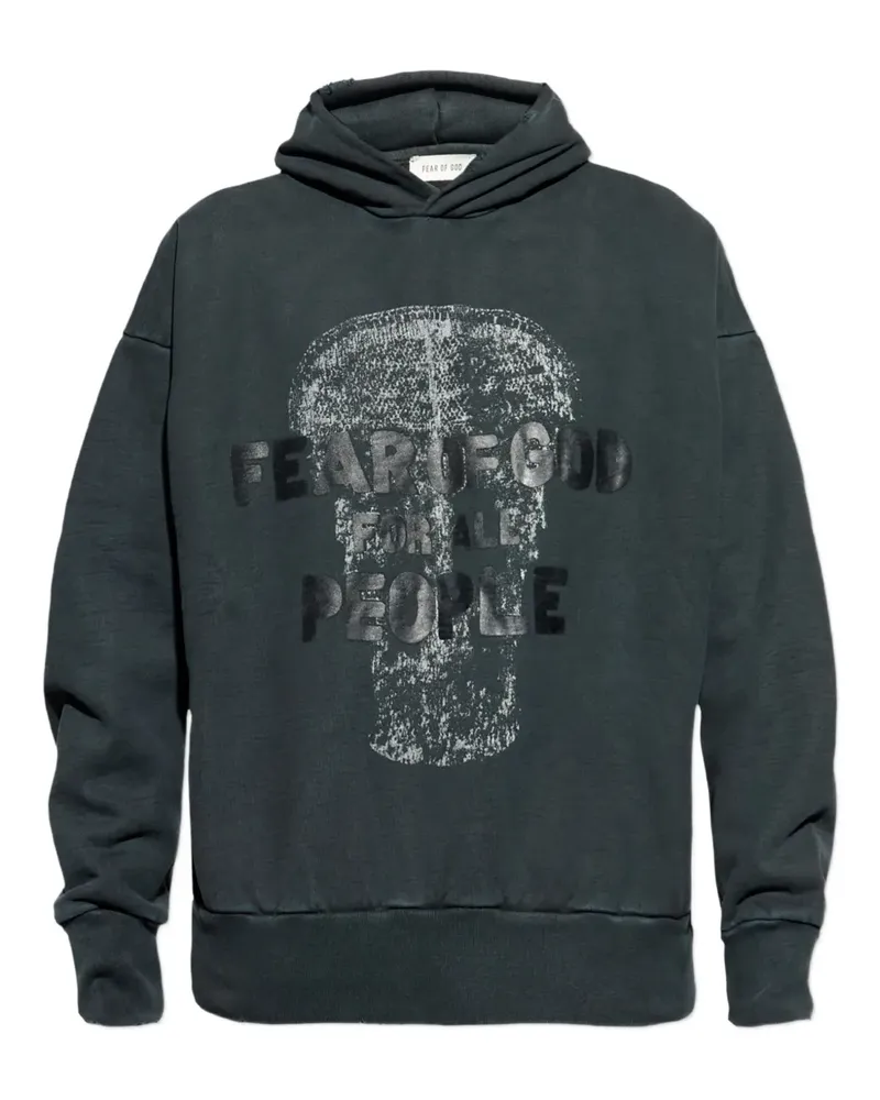 Fear of God graphic-print hoodie - Grau Grau