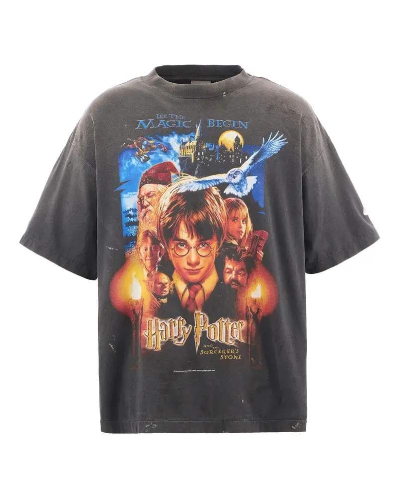 SAINT MXXXXXX x Harry Potter T-Shirt mit Print - Schwarz Schwarz