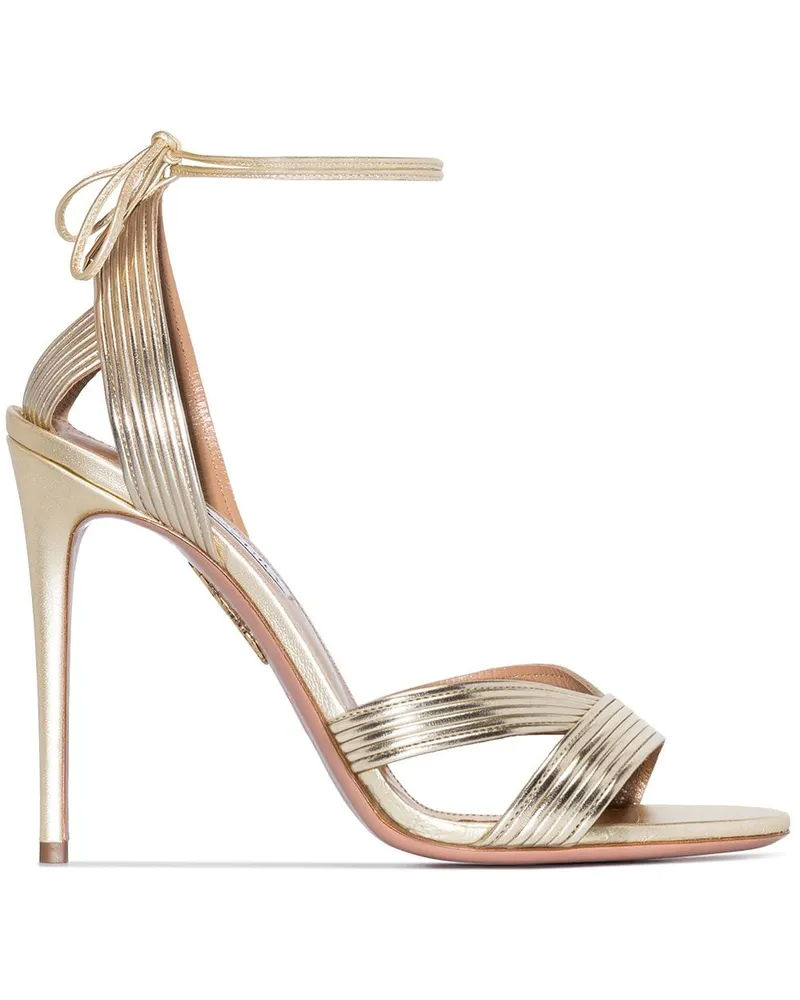 Aquazzura Ari Sandalen 105mm - Gold Gold