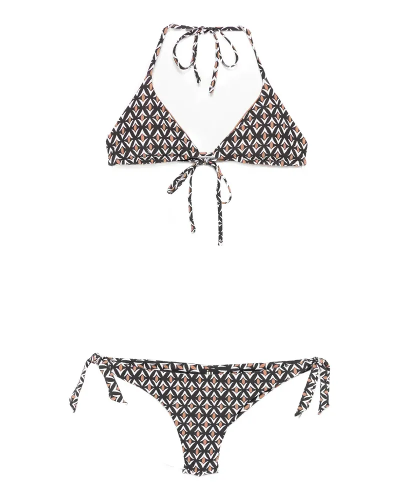 IU Rita Mennoia geometric-print bikini - Schwarz Schwarz