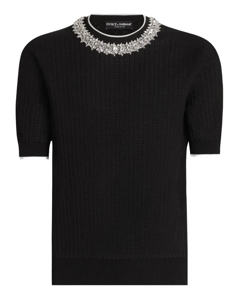 Dolce & Gabbana T-Shirt aus Baumwolle - Schwarz Schwarz