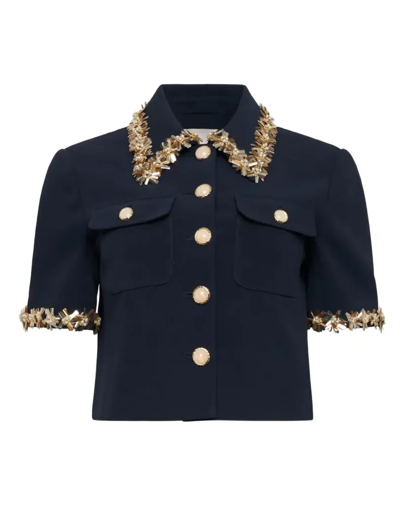 Cinq à Sept Sunflare Aanya cropped jacket - Blau Blau