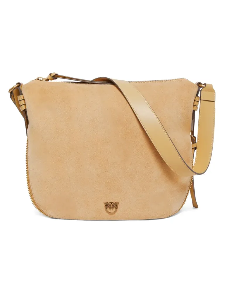 Pinko Wildleder-Umhängetasche mit Reißverschluss - Braun Braun