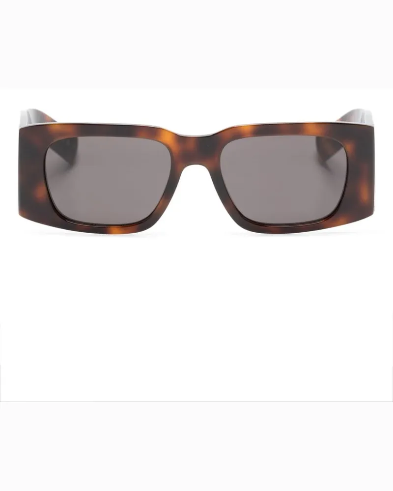 Saint Laurent SL 654 Sonnenbrille mit eckigem Gestell Braun