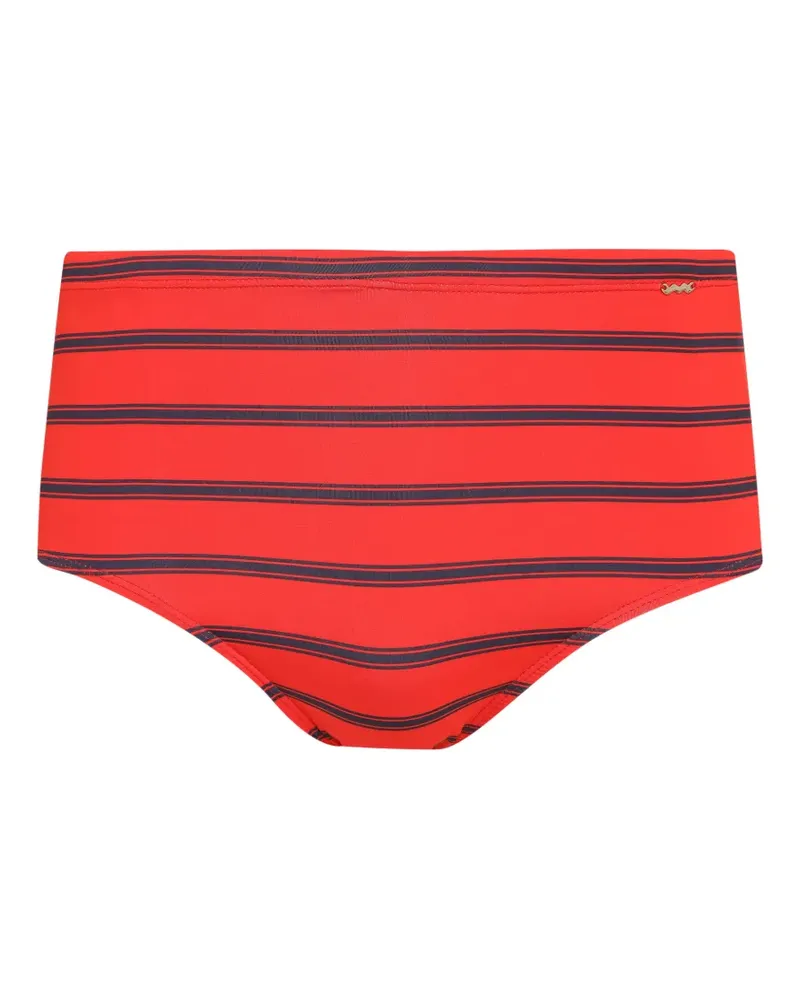 Amir Slama striped swimming trunks - Rot Rot