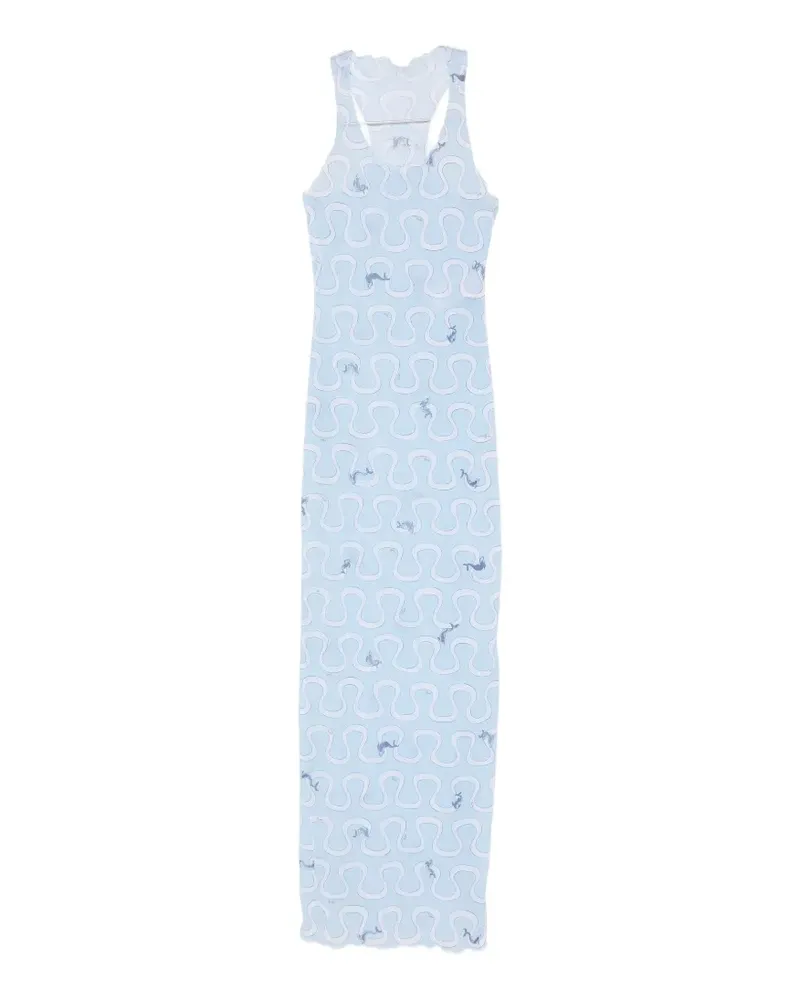 Emilio Pucci Kleid mit grafischem Print - Blau Blau