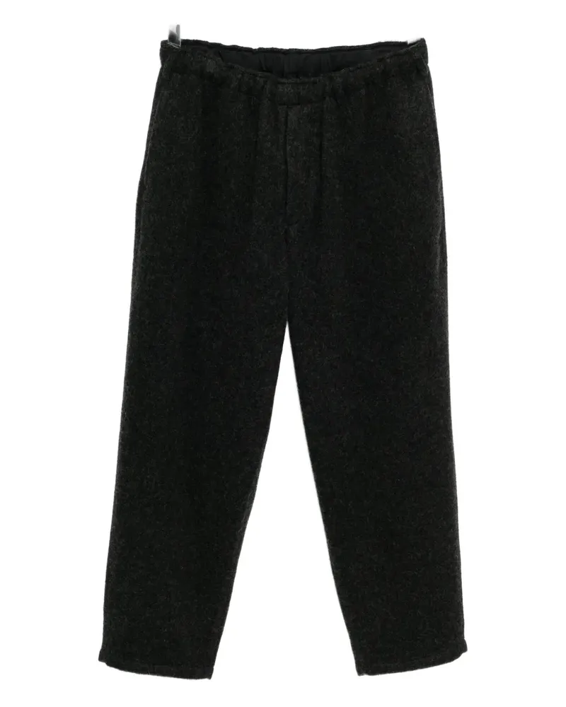 Yohji Yamamoto Tapered-Hose mit Kordelzug - Grau Grau