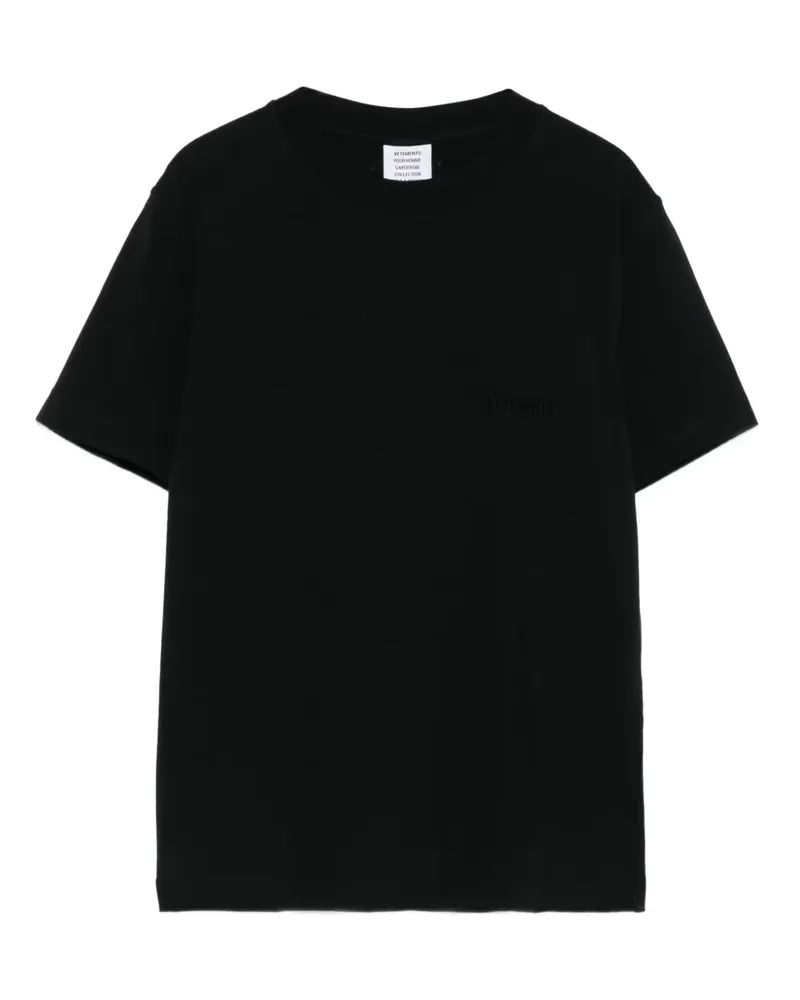 VETEMENTS T-Shirt mit Rundhalsausschnitt - Schwarz Schwarz