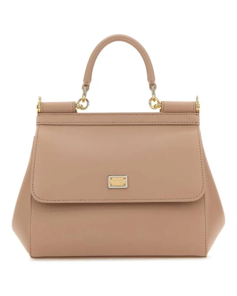 Dolce & Gabbana Mittelgroße Sicily Handtasche - Nude Nude