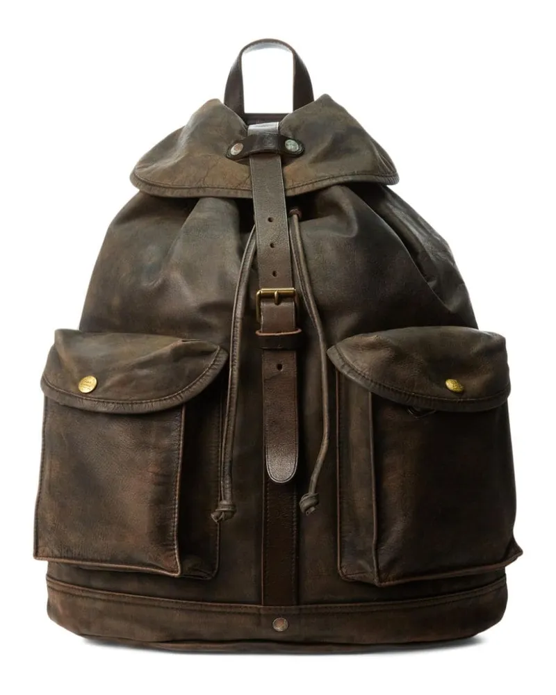 Ralph Lauren Rucksack im Distressed-Look - Braun Braun