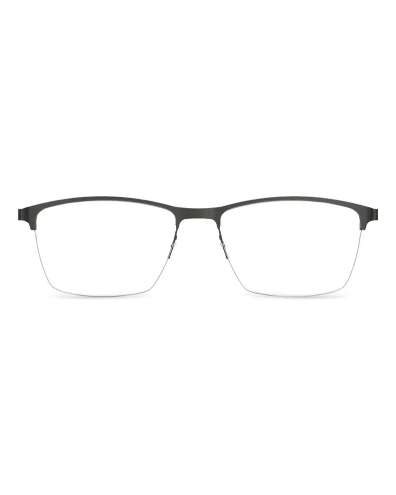 Lindberg Brille mit eckigem Gestell - Schwarz Schwarz