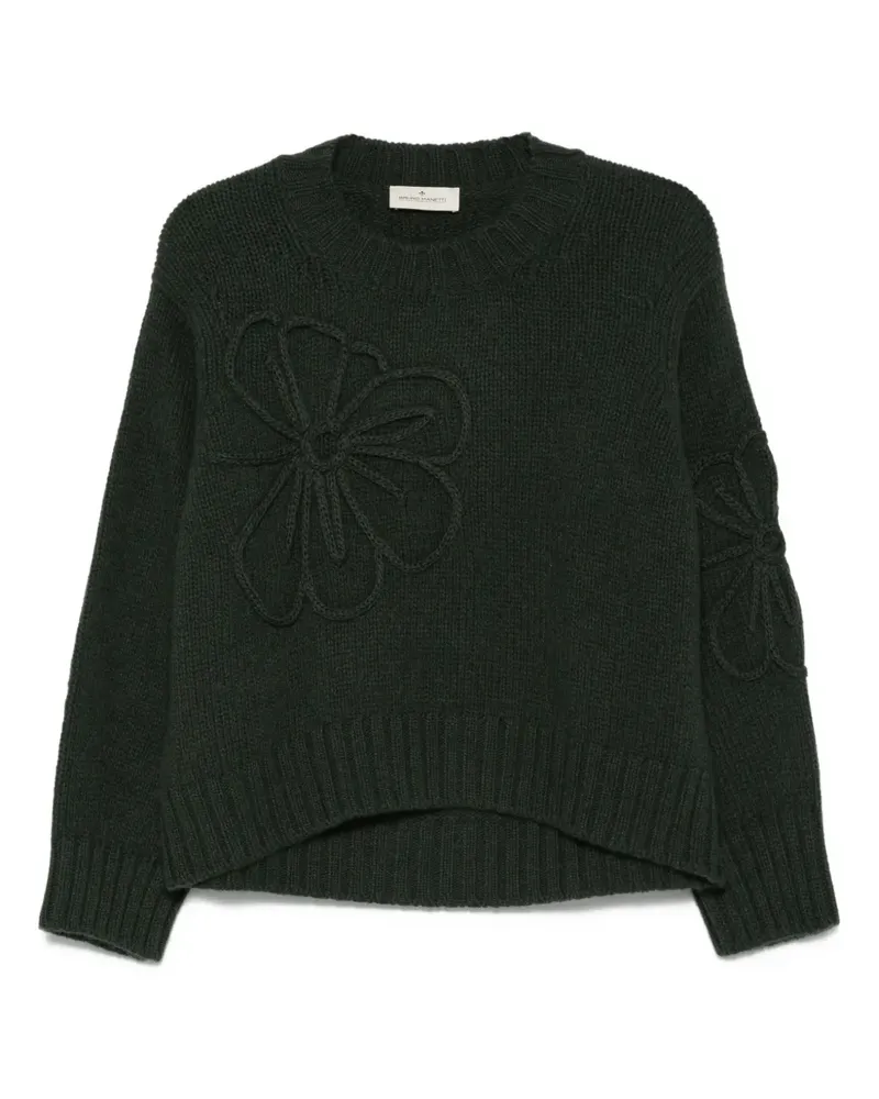 Bruno Manetti Pullover mit Blumendetail - Grün Grün
