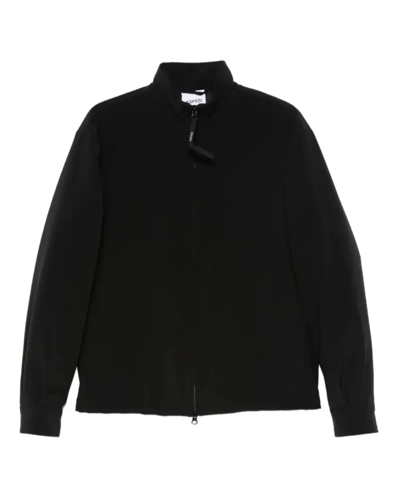 ASPESI Gefütterte Hemdjacke - Schwarz Schwarz