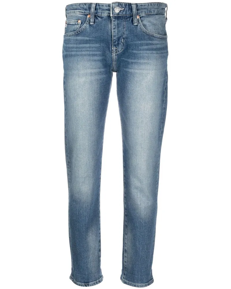 Adriano Goldschmied Boyfriend-Jeans mit hohem Bund Blau