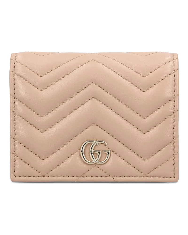 Gucci GG Marmont quilted wallet - Nude Nude