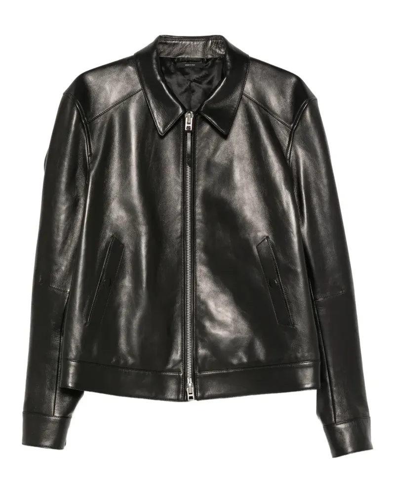 Tom Ford zip-up leather jacket - Schwarz Schwarz