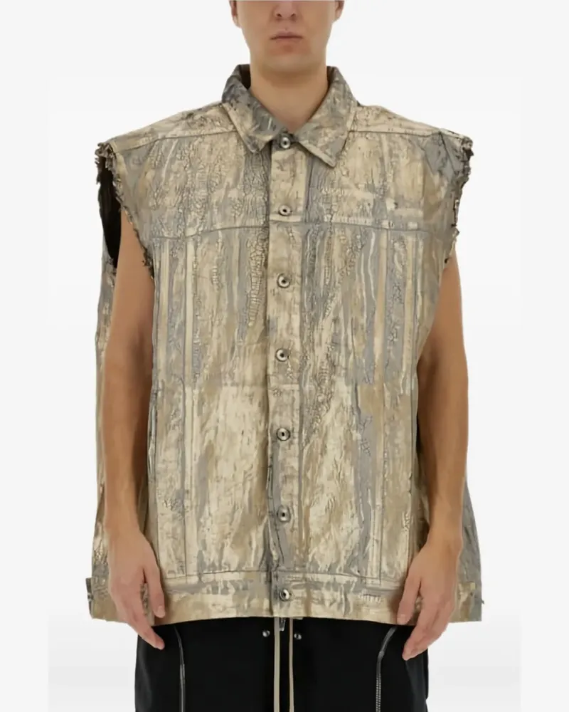 DRKSHDW by Rick Owens Jumbo cotton gilet - Gold Gold