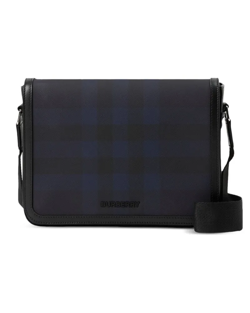 Burberry Karierte Alfred Kuriertasche - Blau Blau