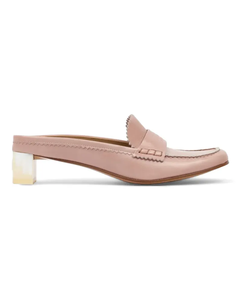 Maison Margiela Penny-Mules aus Leder - Rosa Rosa