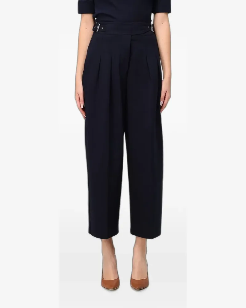 Ralph Lauren Bundfaltenhose mit Schnallendetail - Blau Blau