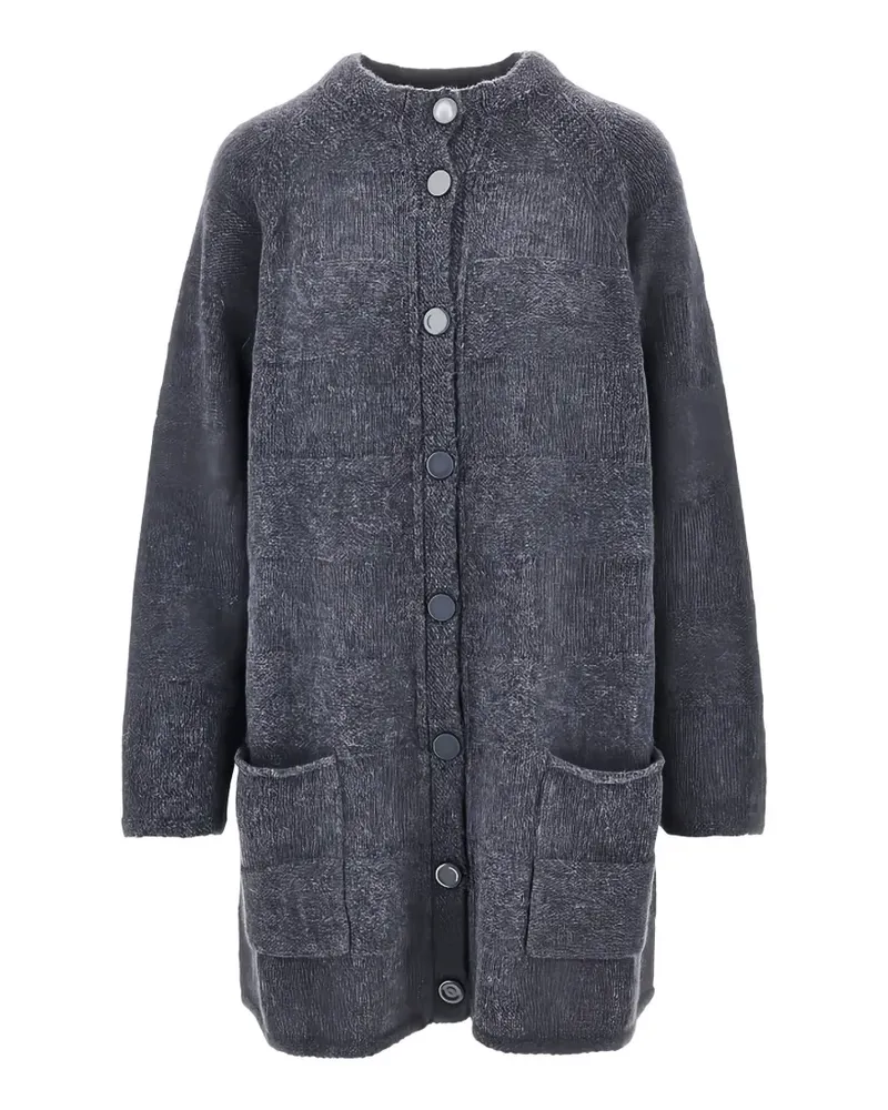 Emporio Armani button-fastening long-sleeve cardigan - Grau Grau