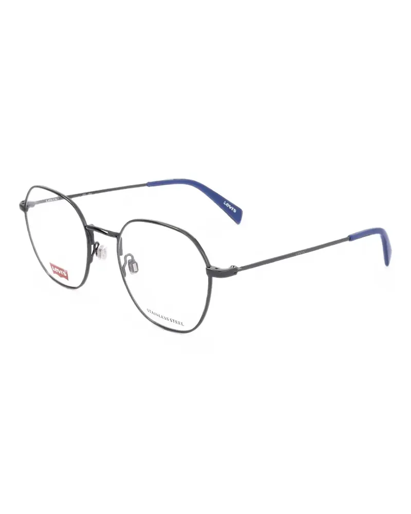 Levi's logo-detail round-frame glasses - Grau Grau