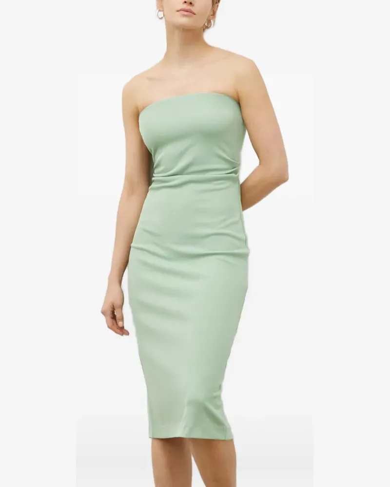 Day Birger et Mikkelsen Gerafftes Tube Midikleid - Grün Grün
