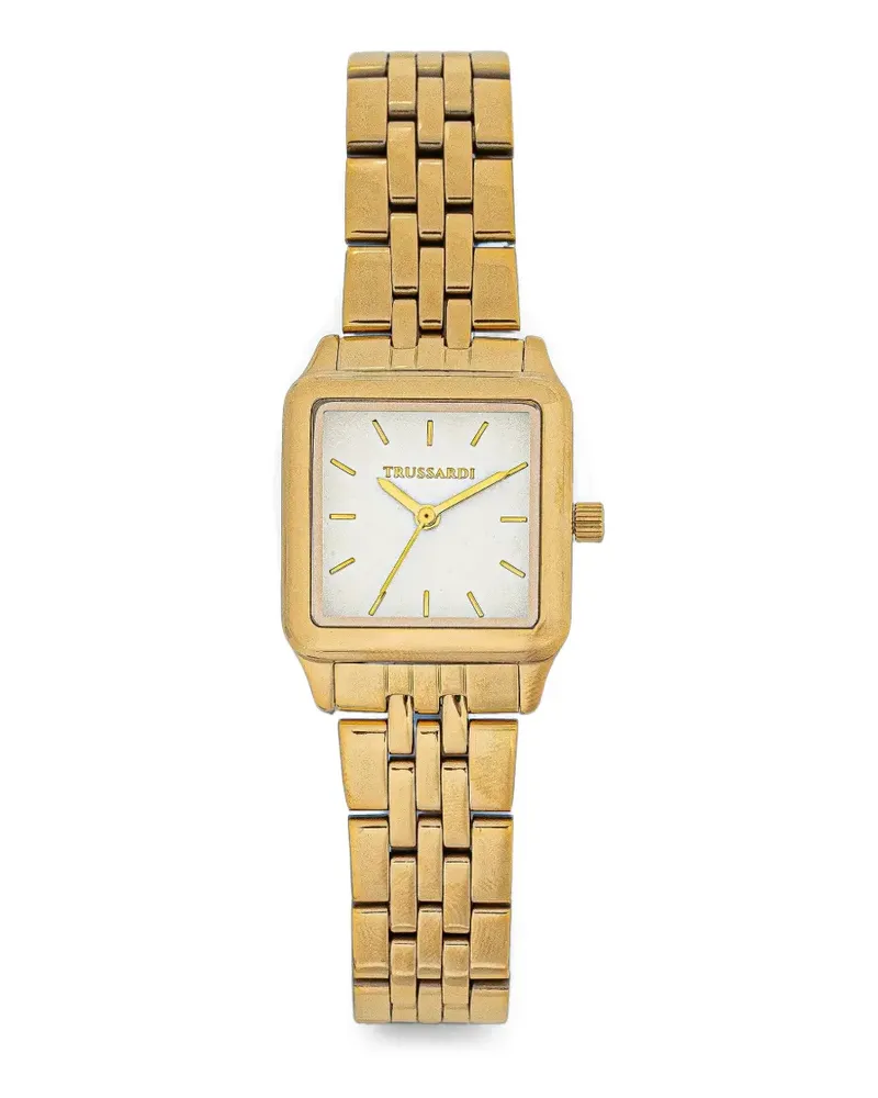 Trussardi T-Shape Armbanduhr mit eckigem Zifferblatt 33mm - Weiß Weiß