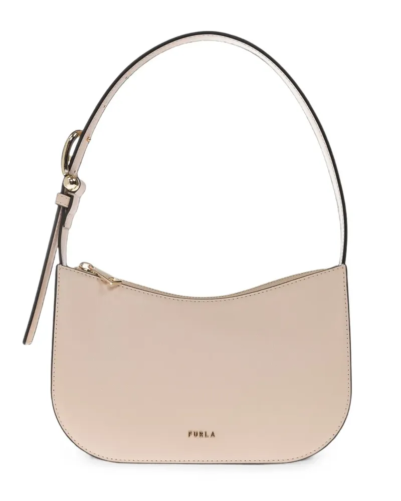 Furla Sara Schultertasche mit Schnallenriemen - Nude Nude