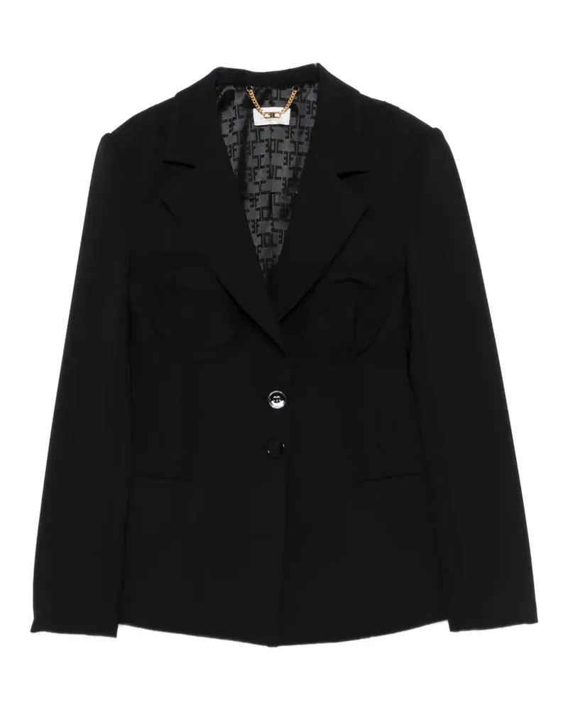 Elisabetta Franchi single-breasted blazer - Schwarz Schwarz