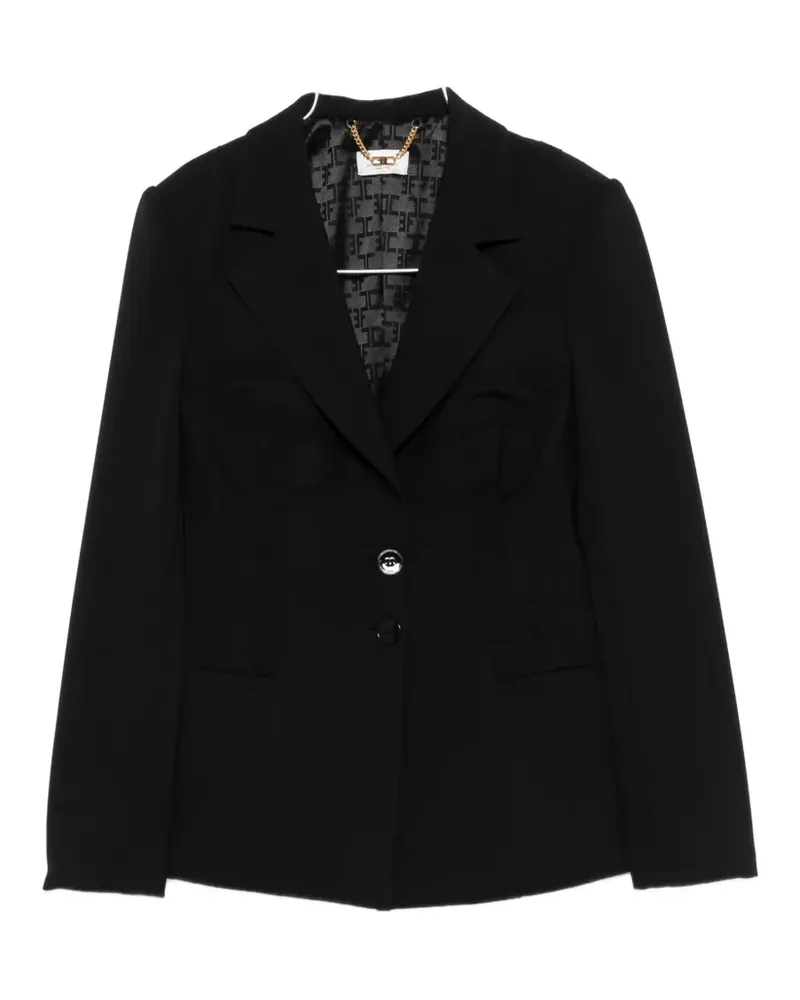 Elisabetta Franchi single-breasted blazer - Schwarz Schwarz