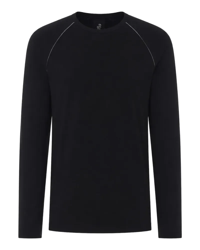 THOM KROM T-Shirt mit Raglanärmeln - Schwarz Schwarz