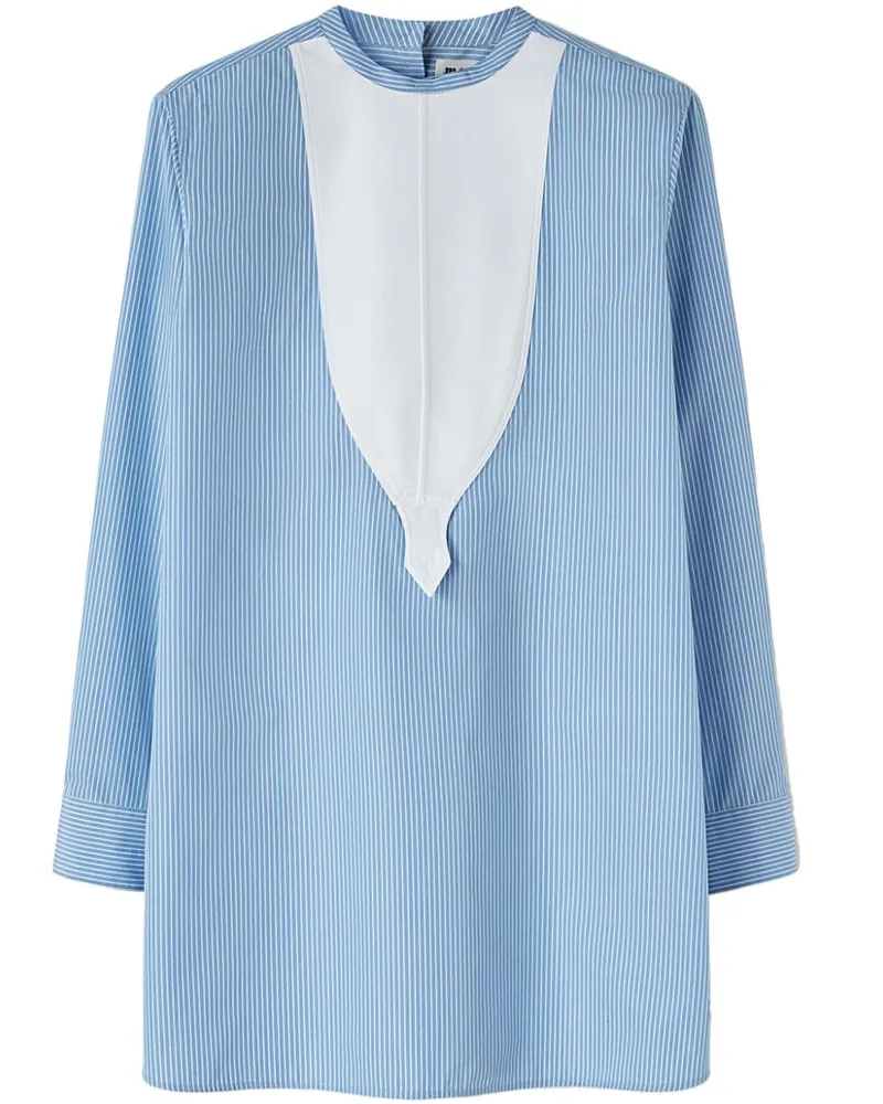 Jil Sander Gestreifte Bluse - Blau Blau