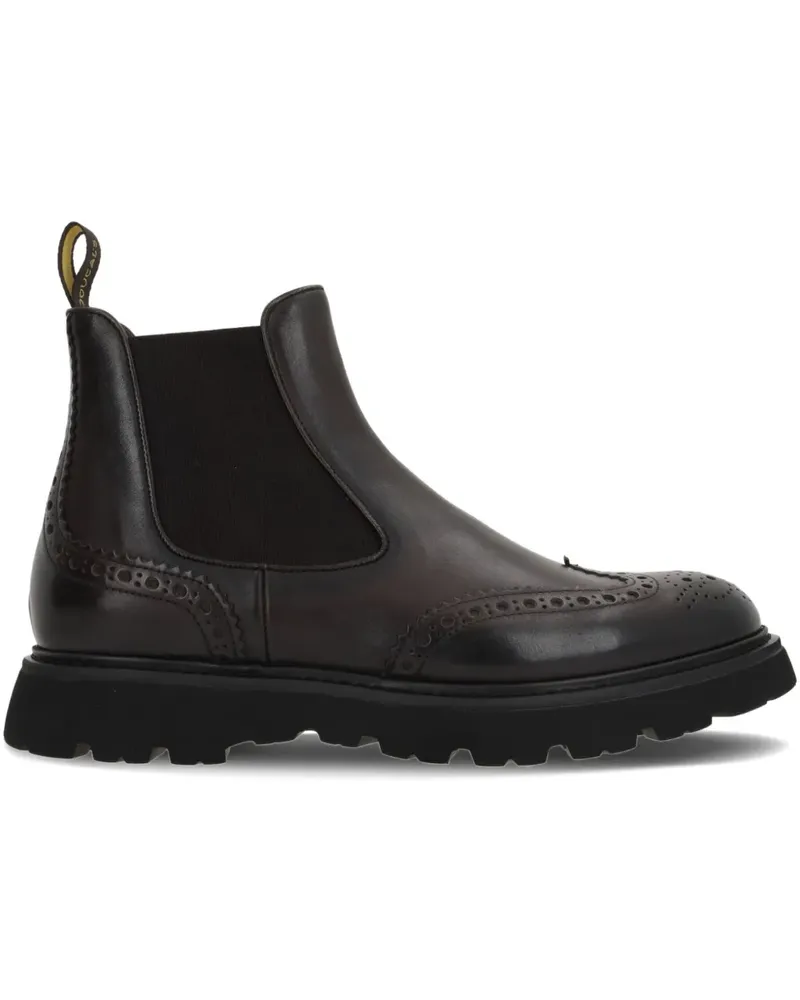 Doucal´s Perforierter Chelsea-Boots - Braun Braun