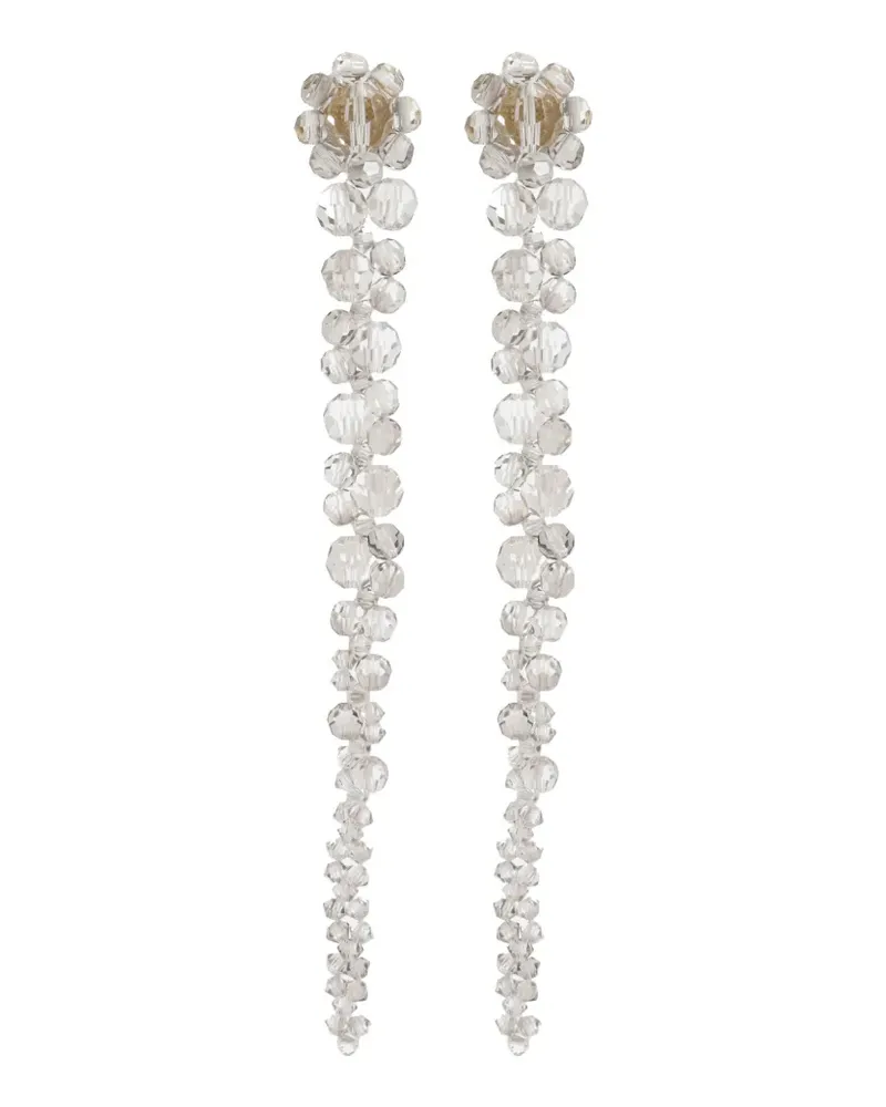 Simone Rocha Ohrringe mit Kristallen - Grau Grau
