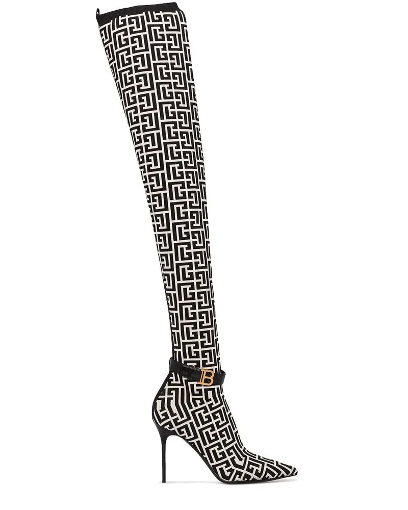 Balmain Klassische Overknee-Stiefel - Nude Nude
