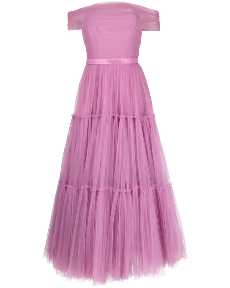 Ana Radu Schulterfreies Maxikleid - Violett Violett