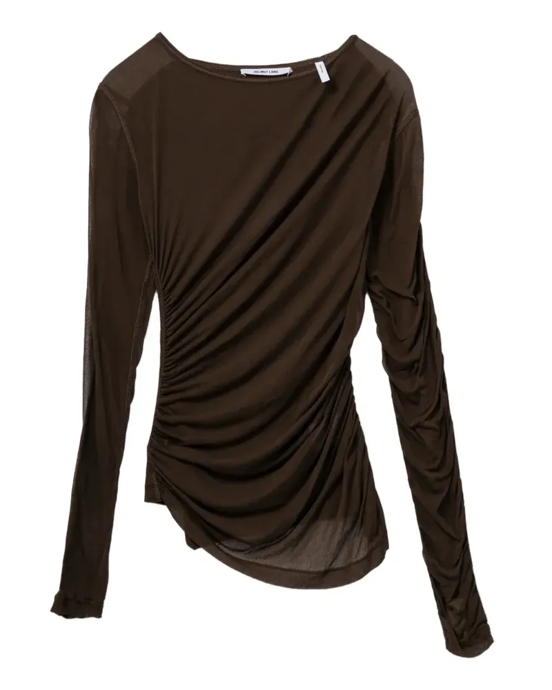 Helmut Lang Drapiertes Top - Braun Braun