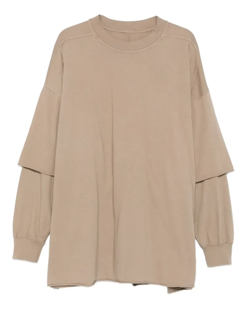 DRKSHDW by Rick Owens Tommy Hustler T-Shirt im Layering-Look - Nude Nude