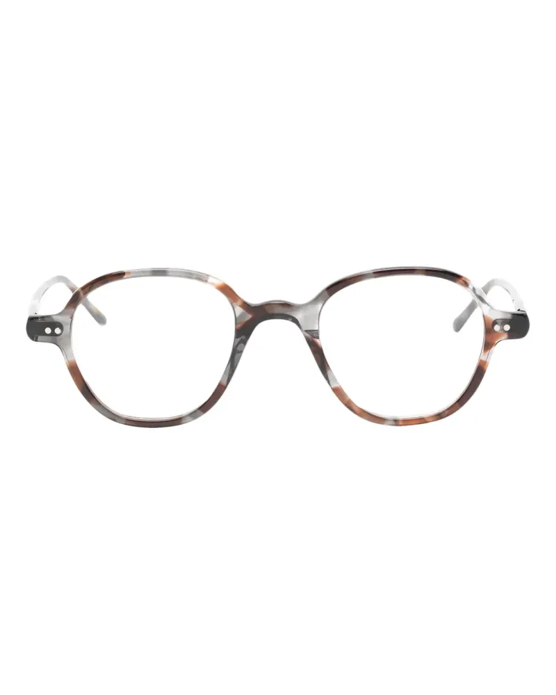 Lesca Babu Brille mit rundem Gestell - Braun Braun