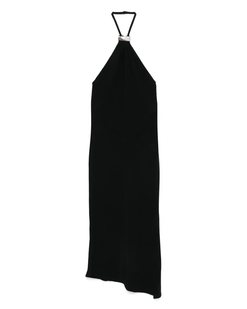 ATTICO Neckholder-Midikleid mit tiefem Rückenausschnitt - Schwarz Schwarz